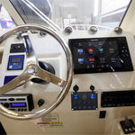 WUPP Bil Yacht Kombinationskontakt Rund 5-Position Dual USB Biloplader Voltmeter Kontrolpanelkontakt