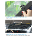 R-8043 70cm Car Front Window Sunshade Cover Retractable Windshield Sun Visor