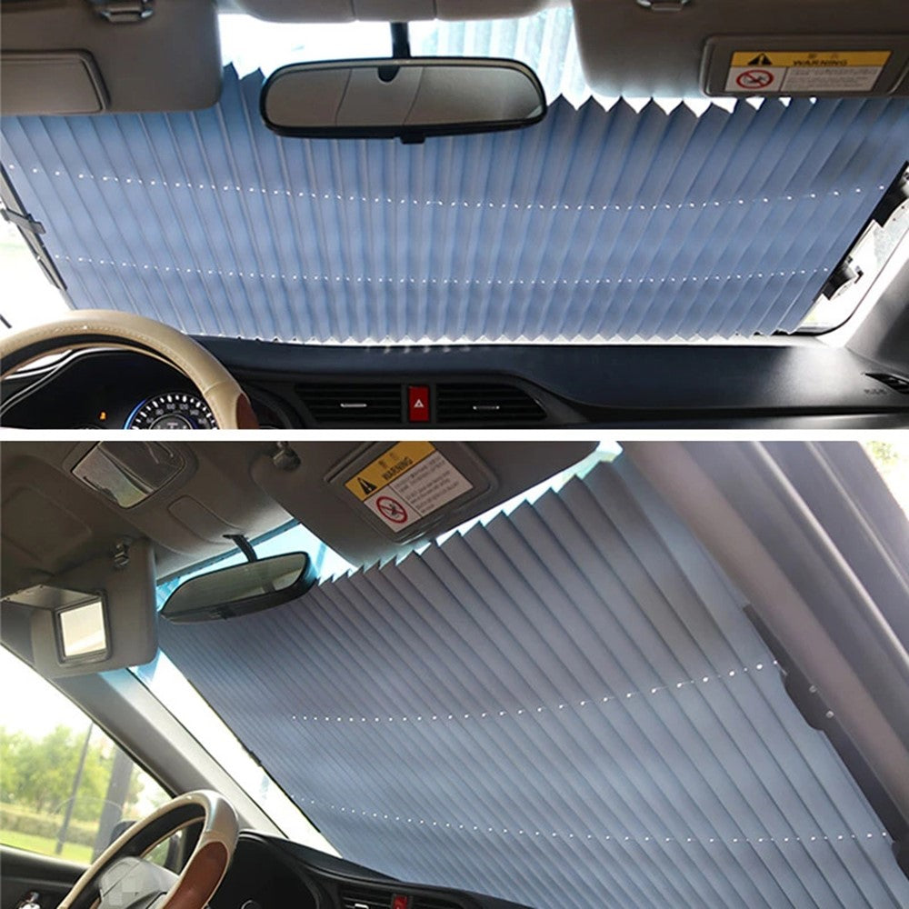 R-8043 70cm Car Front Window Sunshade Cover Retractable Windshield Sun Visor