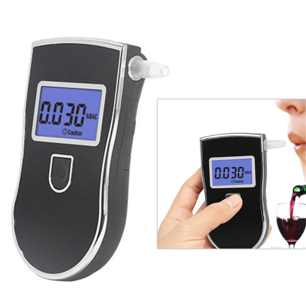 AT-818 Professional-Grade Mini Breathalyzer Portable Breath Alcohol Tester with Digital LCD Screen