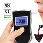 AT-818 Professional-Grade Mini Breathalyzer Portable Breath Alcohol Tester with Digital LCD Screen