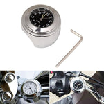 Universal Motorcycle Handlebar Quartz Clock Waterproof Shockproof Aluminum Alloy Motorbike Handlebar Watch