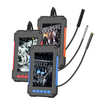 P40 5m Hard Wire 4.3 inch Screen 8mm HD 1080P Hand-held Industrial Endoscope Borescope Rechargeable Waterproof 8-LED Inspection Camera