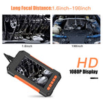 P40 5m Hard Wire 4.3 inch Screen 8mm HD 1080P Hand-held Industrial Endoscope Borescope Rechargeable Waterproof 8-LED Inspection Camera