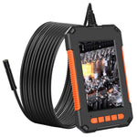 P40 10m Hard Wire 4.3 inch Screen Rechargeable 1080P 8mm Lens Industrial Endoscope Waterproof 8-LED Inspection Camera Borescope