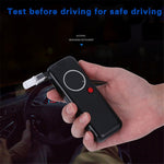 AD6000NS Professional LCD Screen Digital Breath Alcohol Tester Breathalyzer Alcohol Detector Drunk Driving Analyzer (No FDA, BPA-free)