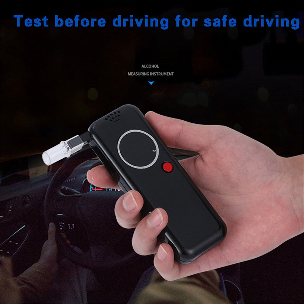 AD6000NS Professional LCD Screen Digital Breath Alcohol Tester Breathalyzer Alcohol Detector Drunk Driving Analyzer (No FDA, BPA-free)