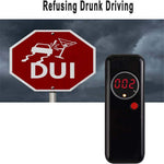 AD6000NS Professional LCD Screen Digital Breath Alcohol Tester Breathalyzer Alcohol Detector Drunk Driving Analyzer (No FDA, BPA-free)