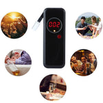 AD6000NS Professional LCD Screen Digital Breath Alcohol Tester Breathalyzer Alcohol Detector Drunk Driving Analyzer (No FDA, BPA-free)