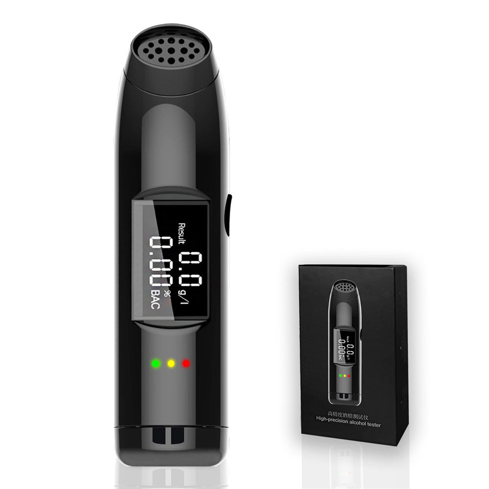 S1216 Portable Breath Blowing Alcohol Tester Detector Non-contact Rechargeable Drunk Driving Breathalyzer