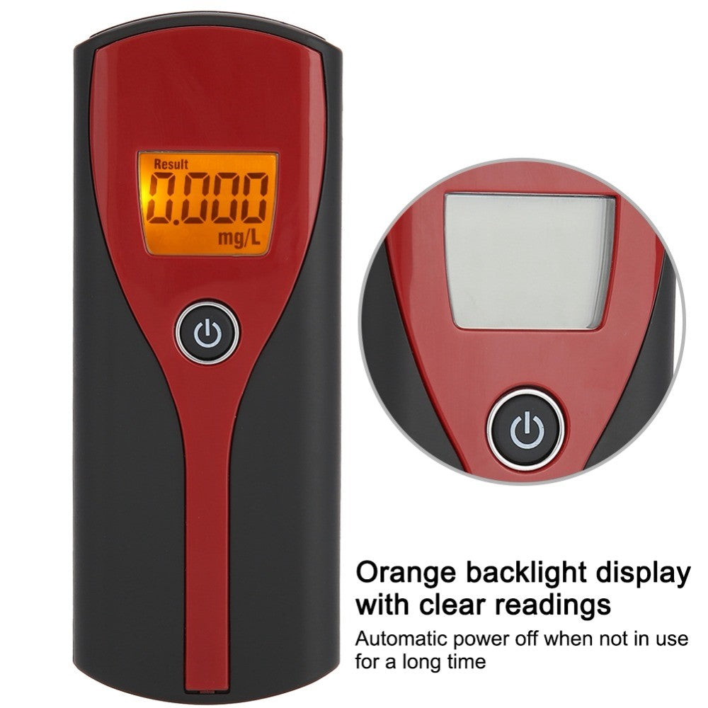 AT6880 Digital Alkoholtester med baggrundsbelyst skærm, berøringsfri åndedrætsværn til spritkørsel