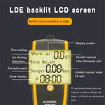 HT-611 High Sensitivity LCD Backlight Screen Breath Blowing Alcohol Tester Detector Non-contact Drunk Driving Breathalyzer