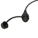 1 m USB C 2.0 Forlængerkabel Han til Hun-adapterkabel til instrumentbræt til stationær computer Understøtter opladning og datasynkronisering