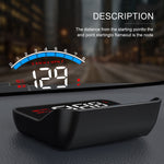 M6S Multifunktionel 3,5 tommer skærm Head Up Display Bil Elektronisk HUD Forrude Projektor Overhastighed Sikkerhedsalarm
