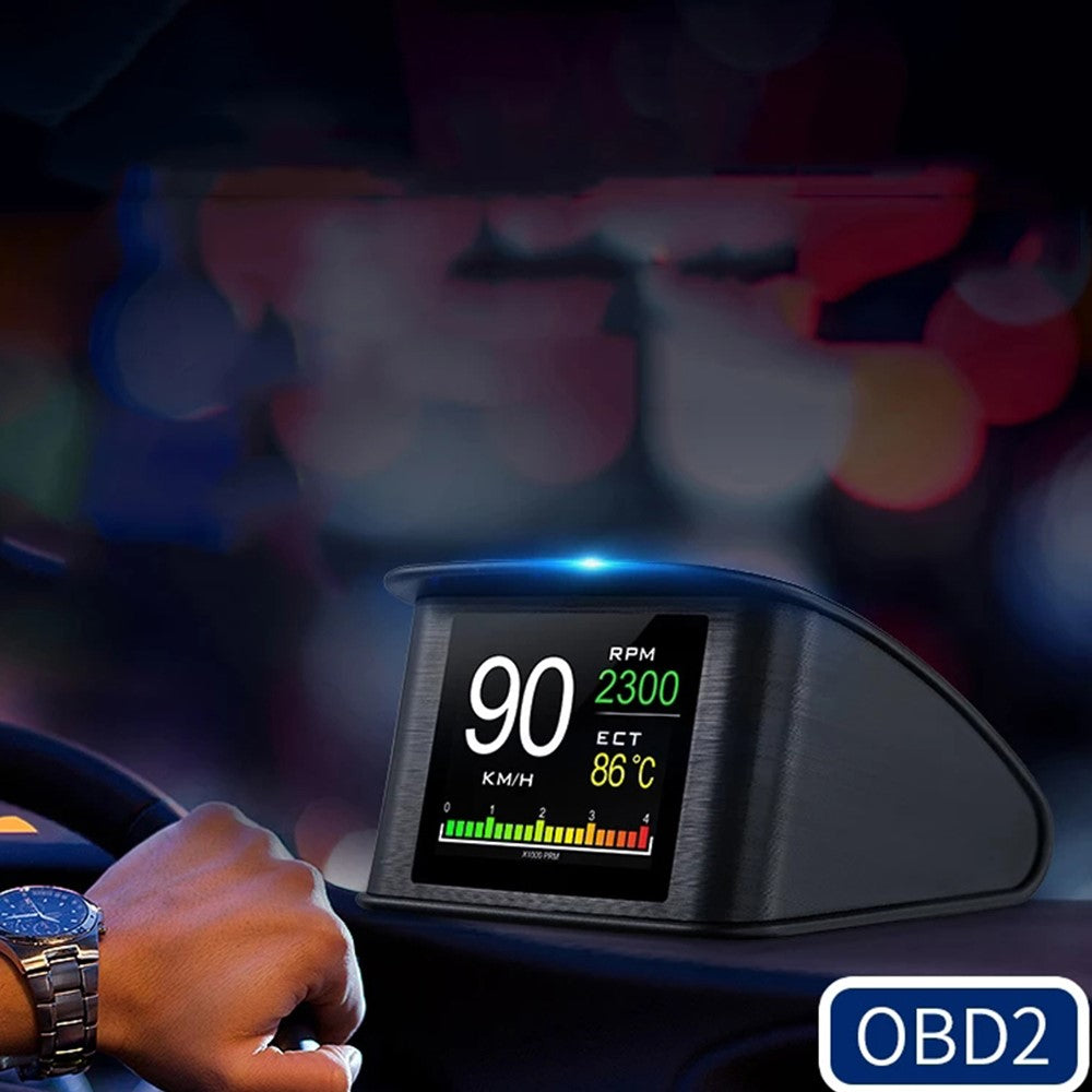 P10 Bil Digitalt Speedometer Head-Up Display On-board Computer Brændstofforbrug Automatisk Elektronisk Tilbehør