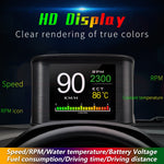 P10 Bil Digitalt Speedometer Head-Up Display On-board Computer Brændstofforbrug Automatisk Elektronisk Tilbehør