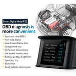 P10 Bil Digitalt Speedometer Head-Up Display On-board Computer Brændstofforbrug Automatisk Elektronisk Tilbehør