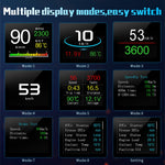 P10 Bil Digitalt Speedometer Head-Up Display On-board Computer Brændstofforbrug Automatisk Elektronisk Tilbehør