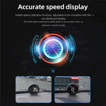 G1 elektronisk biltilbehør HUD Head Up Display GPS digitalt speedometer advarsel ved overskridelse af hastighed forrude-projektor