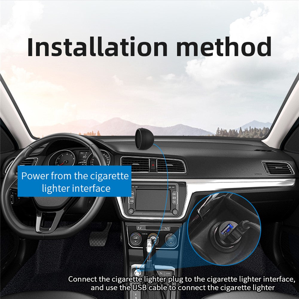 G1 elektronisk biltilbehør HUD Head Up Display GPS digitalt speedometer advarsel ved overskridelse af hastighed forrude-projektor