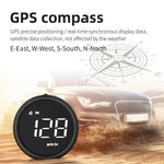 G1 elektronisk biltilbehør HUD Head Up Display GPS digitalt speedometer advarsel ved overskridelse af hastighed forrude-projektor