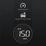 G1 elektronisk biltilbehør HUD Head Up Display GPS digitalt speedometer advarsel ved overskridelse af hastighed forrude-projektor