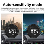 G1 elektronisk biltilbehør HUD Head Up Display GPS digitalt speedometer advarsel ved overskridelse af hastighed forrude-projektor