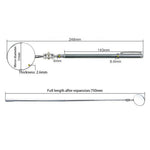 51cm Portable Telescopic Inspection Mirror Car Angle View Tool Repair Detection Hand Tool