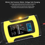 12V batterilader, intelligent universel batteriholder til reparation af blybatterier med digitalt display til motorcykler og biler
