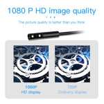 P100 2m Rigid Cable, 6-LED Pipe Inspection Borescope 8mm Lens 2.4 Inch IPS Screen HD 1080P Industrial Endoscope Camera