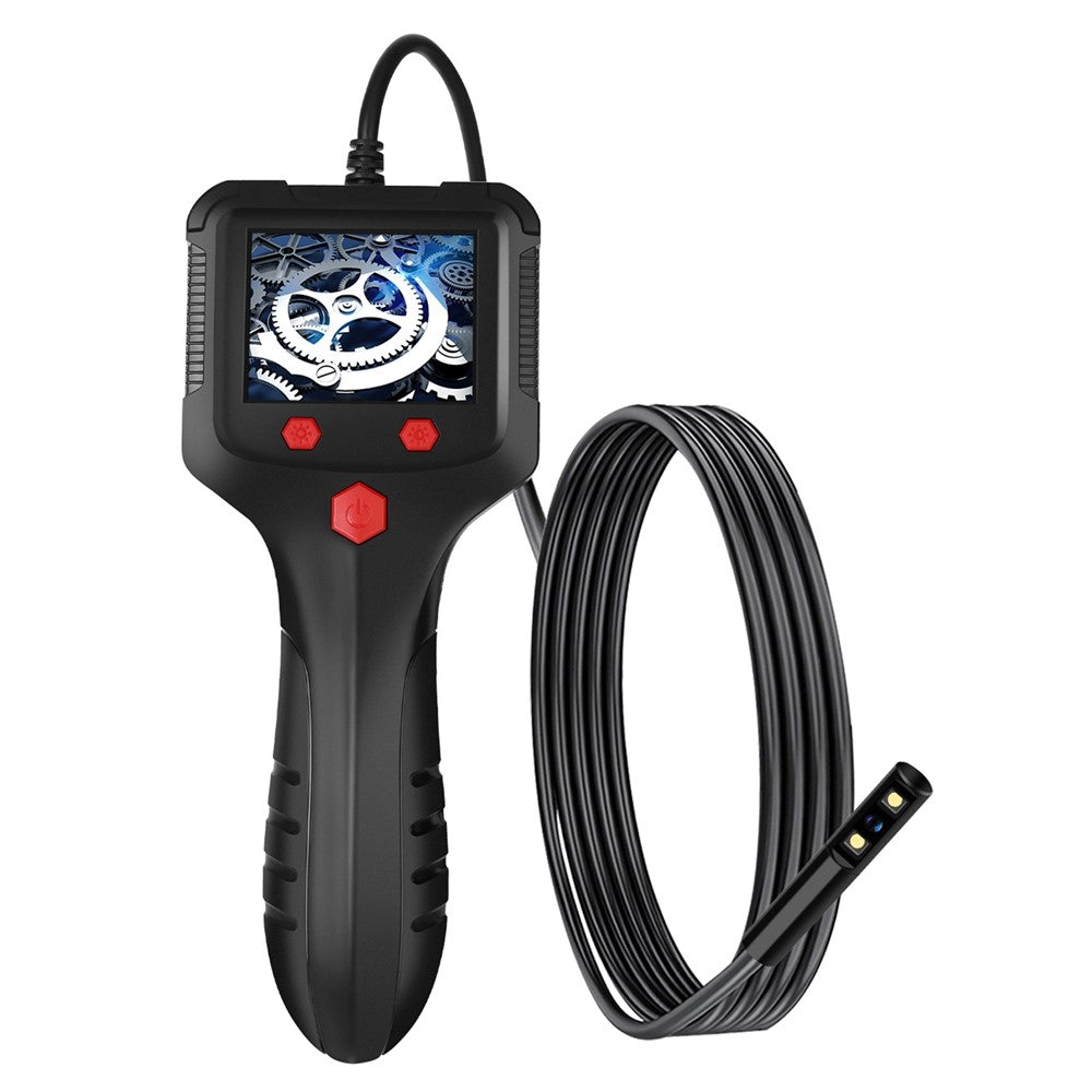 P100 15m Hard Wire 2.4 inch Screen Rechargeable 1080P 8mm Lens Industrial Endoscope 6-LED Inspection Camera Borescope
