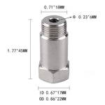 THB009 2Pcs/Set Car Oxygen Sensor Adapter 45mm Oxygen Extension Connector for Universal Vehicles
