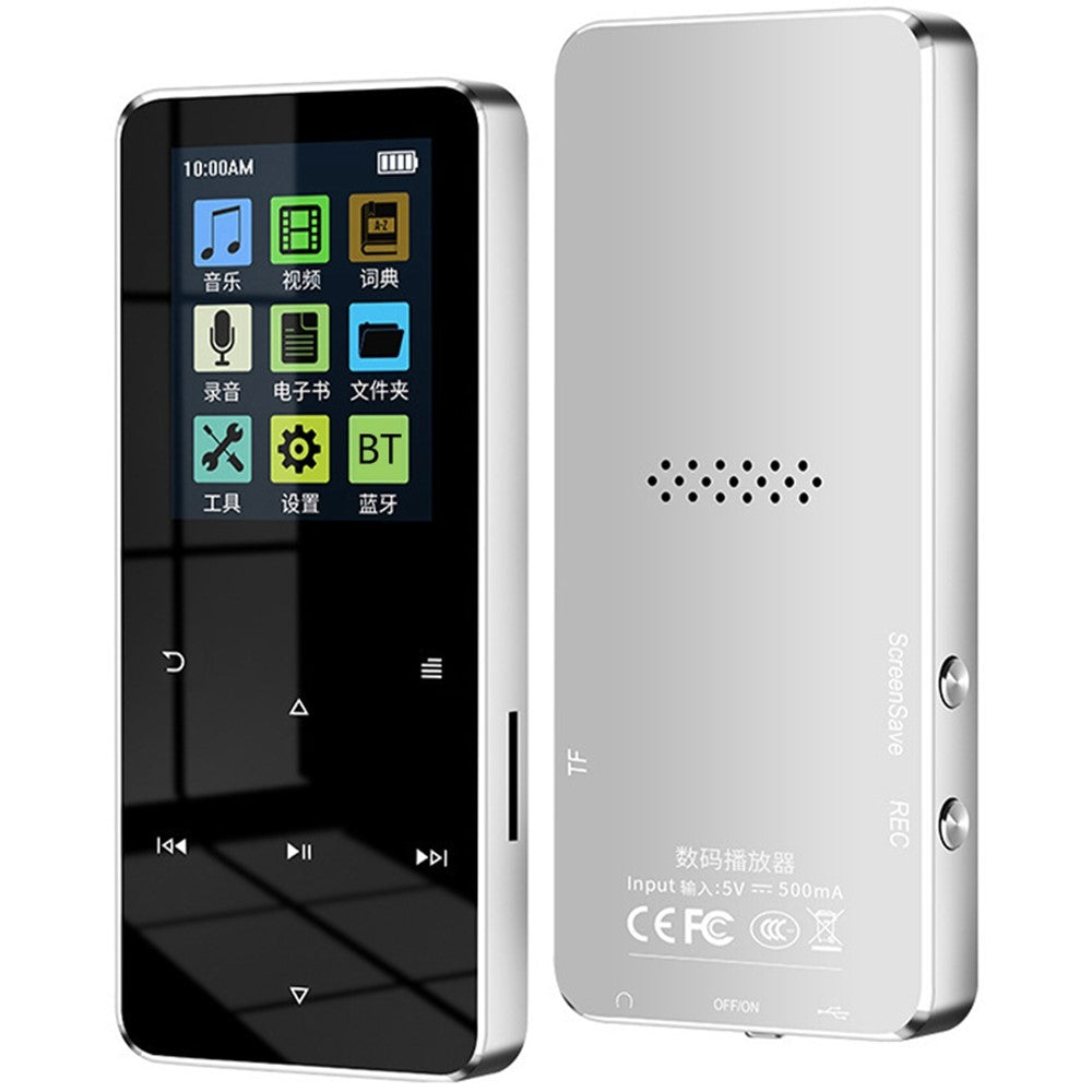 S308 64GB TF Card Touch Screen MP3 Sound Recorder Music Video MP4 Player with Dictionary + Bluetooth-compatible Function