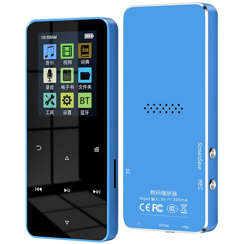 S308 128GB TF Card Touch Screen MP3 Sound Recorder Music Video MP4 Player with Dictionary + Bluetooth-compatible Function