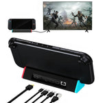 For Nintendo Switch 2 Docking Station 4K / 120Hz HD 2.1 Extension Hub with USB 3.0 and LAN Port