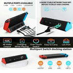 For Nintendo Switch 2 Docking Station 4K / 120Hz HD 2.1 Extension Hub with USB 3.0 and LAN Port