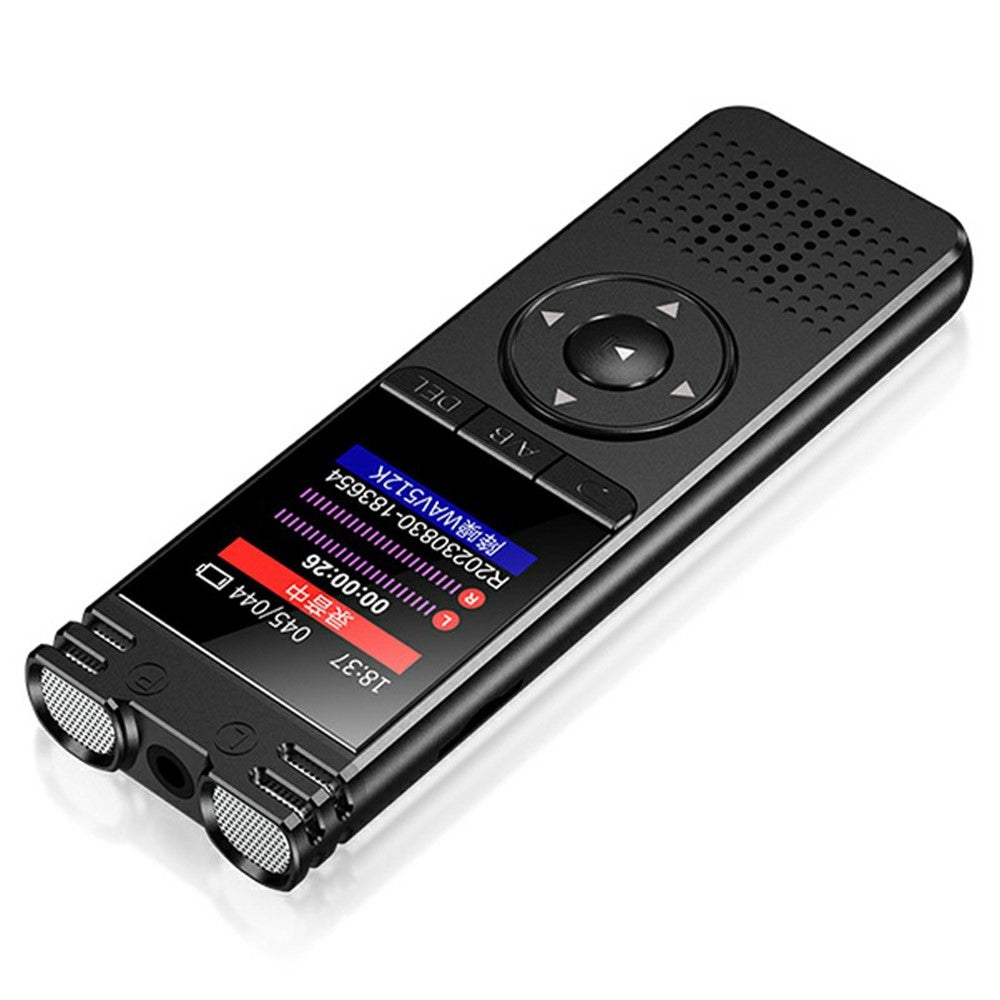 8828 Portable Noise Reduction Voice Recorder 6D Mic 360° Pickup Recording Pen with MP3 Function for Students Meetings