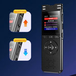8828 Portable Noise Reduction Voice Recorder 6D Mic 360° Pickup Recording Pen with MP3 Function for Students Meetings