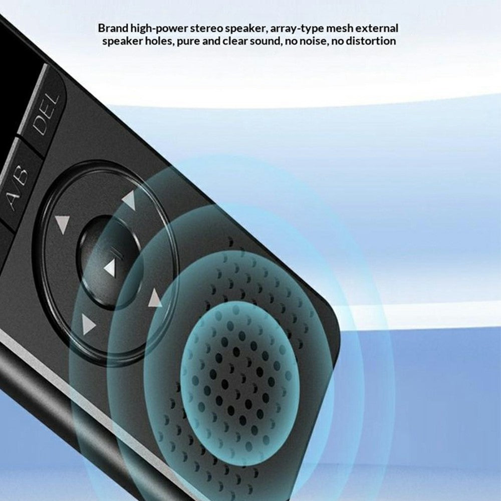 8828 Portable Noise Reduction Voice Recorder 6D Mic 360° Pickup Recording Pen with MP3 Function for Students Meetings