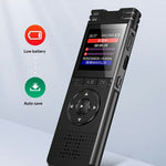 8828 Portable Noise Reduction Voice Recorder 6D Mic 360° Pickup Recording Pen with MP3 Function for Students Meetings