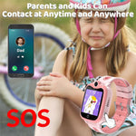 DH10 Barn GPS Smartklocka 4G Smartklocka med Samtal, Familjeröst, SOS, IP67 Vattentät (Europa/Asien/Afrika Version)
