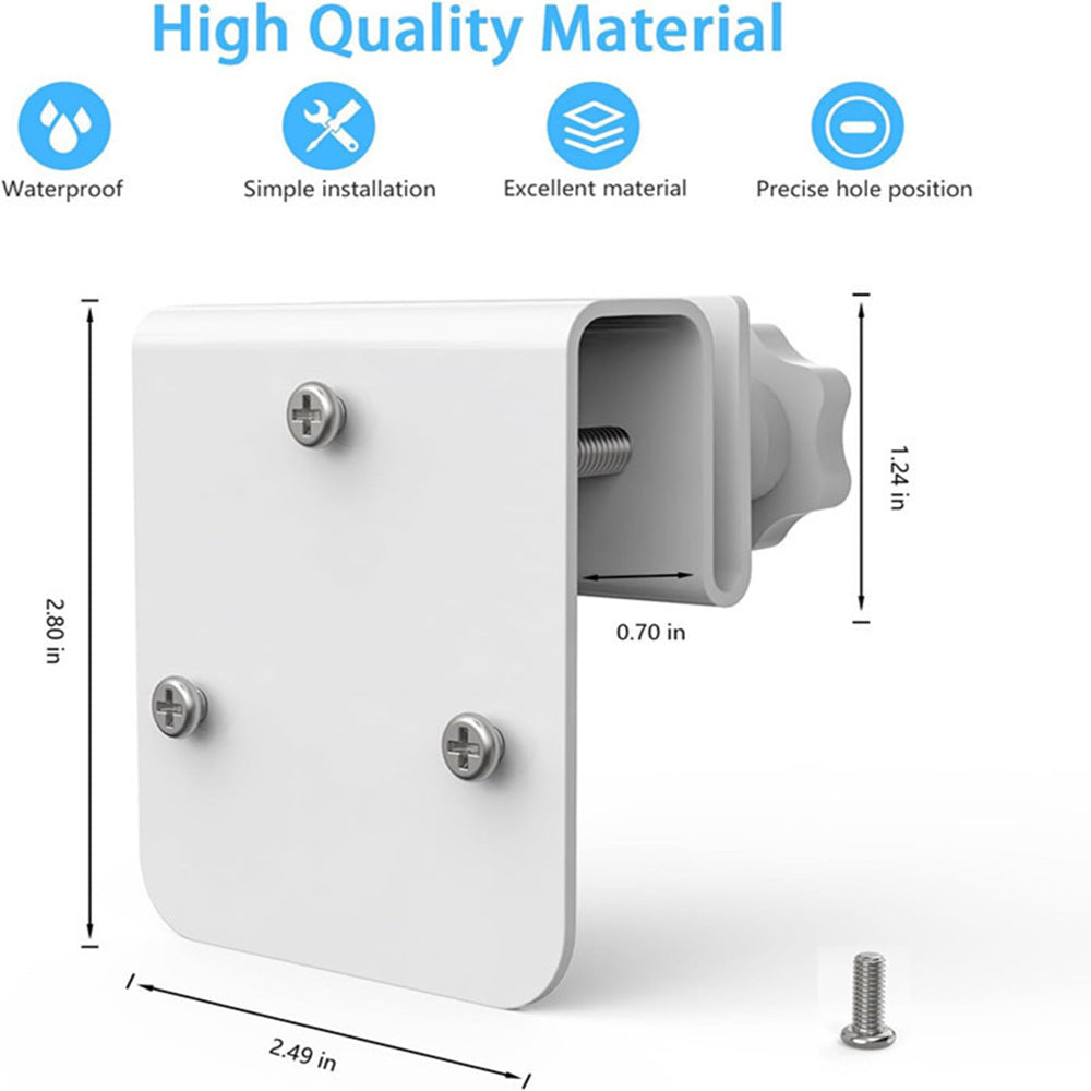 360 Degree Adjustable Security Camera Mount Bracket for Outdoor Gutter Waterproof Camera Holder Stand