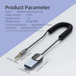 ESSAGER EB01 Bluetooth-kompatibel Billydskabel Sender Trådløs Modtager Bil AUX 3,5 mm Jack-adapterkabel
