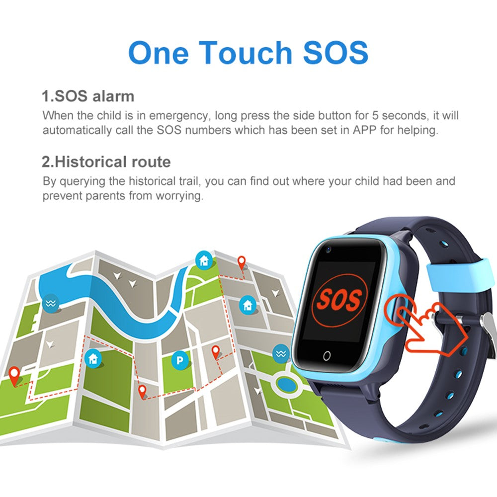 D31 Android 8.1 4G 1+8G Phone Watch Children GPS Tracker Voice Call SOS Function Kids Smart Watch