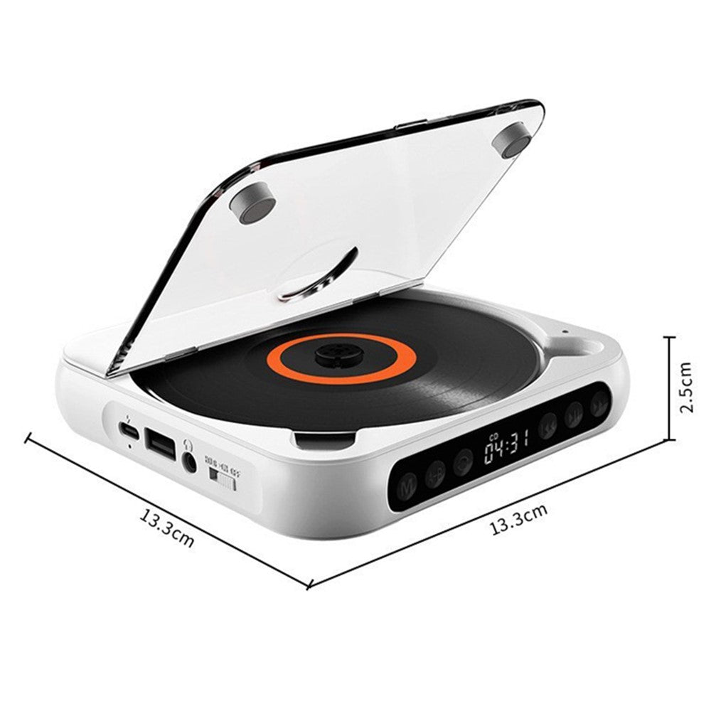 KC-918 CD Player with LCD Screen Portable Bluetooth-compatible Speaker Audio Repeater for Home Car