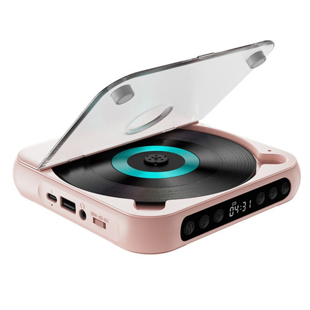 KC-918 CD Player with LCD Screen Portable Bluetooth-compatible Speaker Audio Repeater for Home Car