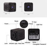 HDQ9 Mini WiFi Camera HD 1080P Video Audio Recorder with IR Night Vision Motion Detection