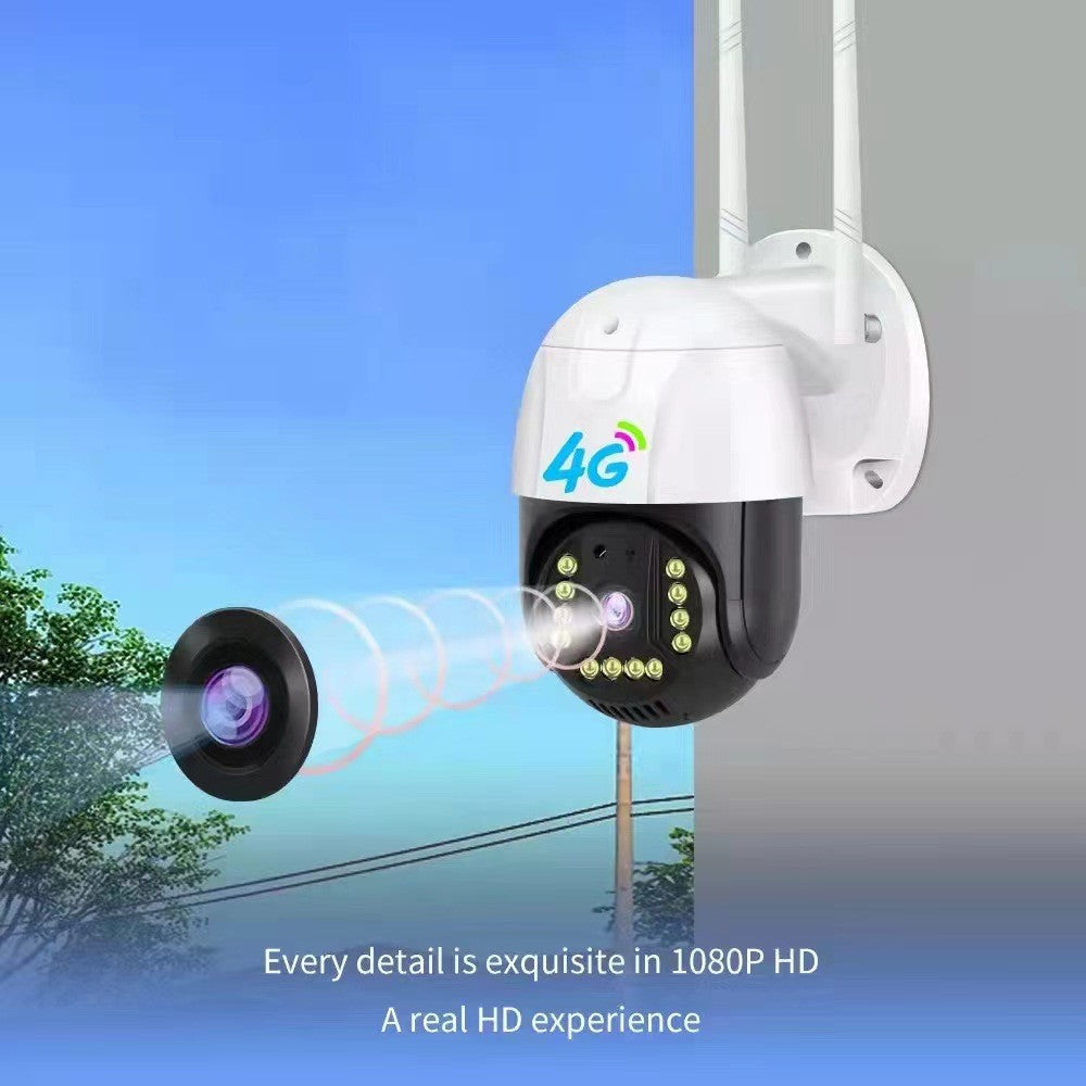 V380-P12-4G 3.0MP Kamera Nattseende 4G APP Fjärrövervakning Utomhus Hemsäkerhet IP-kamera, Inget Minneskort