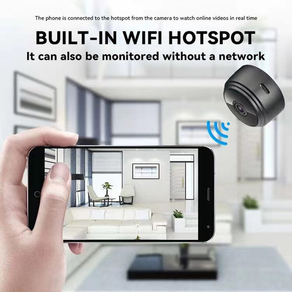 A9 WiFi-fjärrövervakningskamera 1080P HD magnetisk nätverkskamera (engelsk version), utan mörkerseende