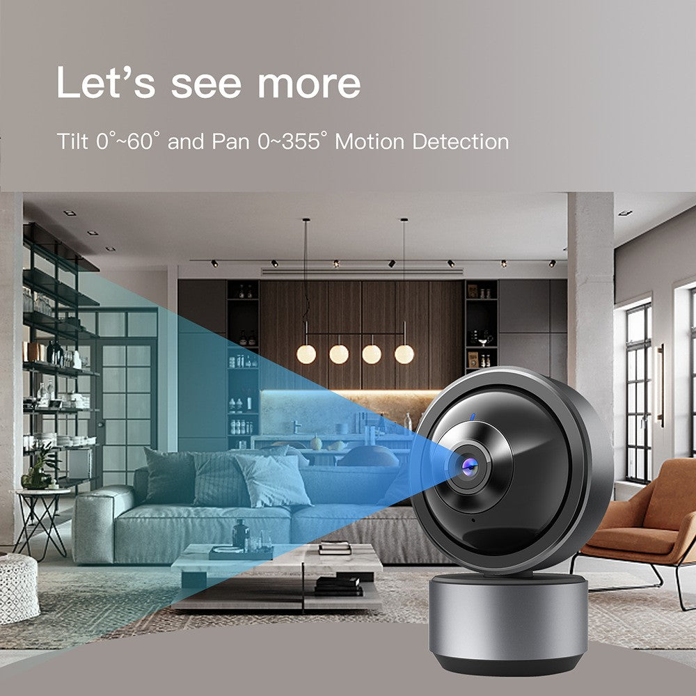 Tuya HD WiFi Camera Home Security Pet Baby Monitor Night Vision Two-Way Audio Function